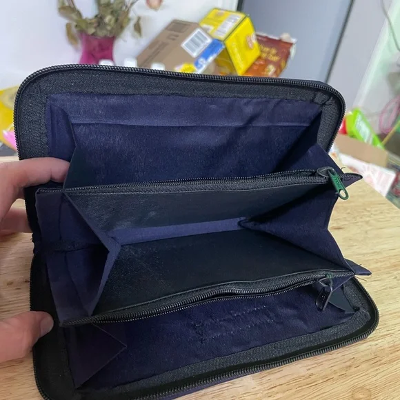 Colorful Bhutanese Handwoven Cotton Zip Wallet - Picture 7 of 7